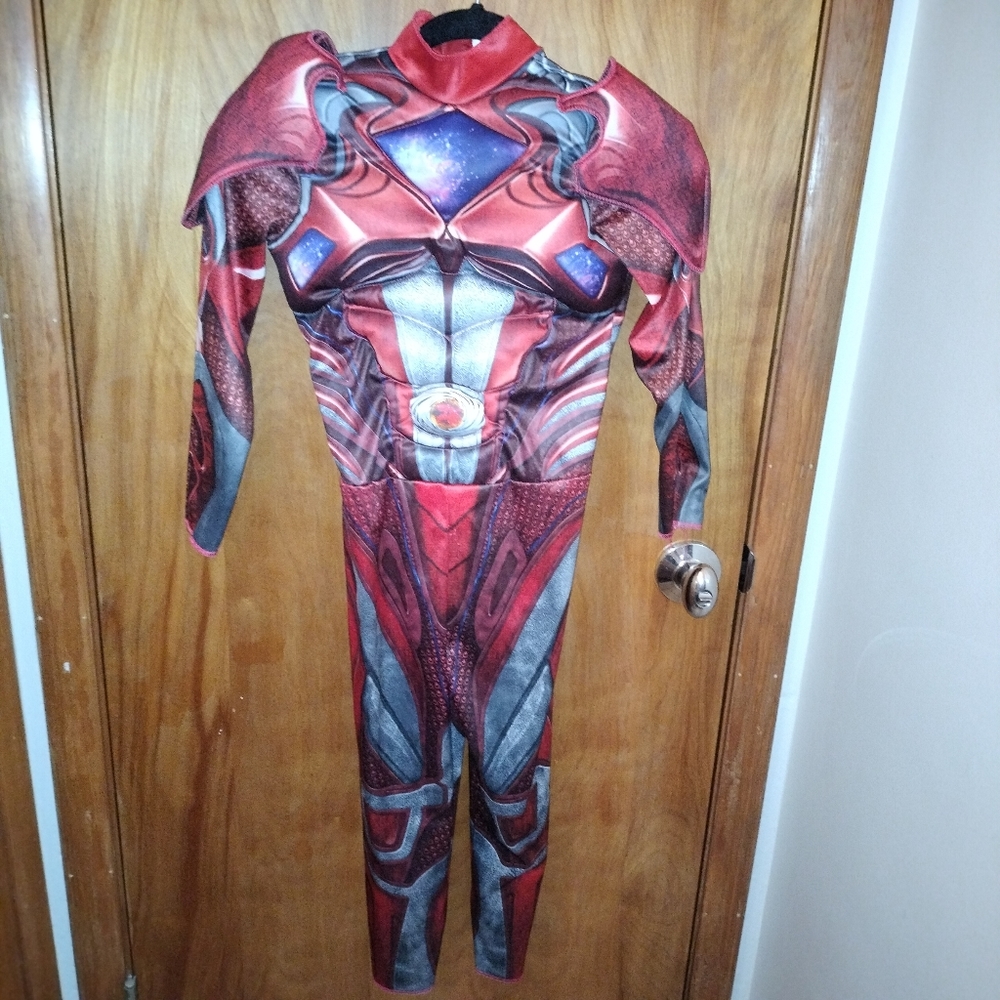 Power Rangers Red Suit M 5/6 Kids Super Heroe/ Halloween/ Y2K/ Cosplay